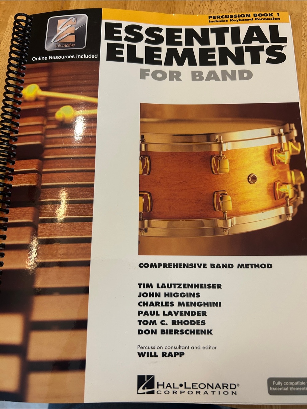 Essential Elements for Band - Hal Leonard - White & Yellow Cover
